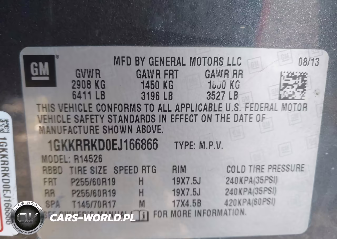 2014 GMC Acadia Slt-1 VIN:1GKKRRKD0EJ166866 - 9