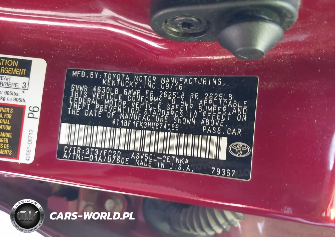 2017 Toyota Camry Le VIN:4T1BF1FK3HU674066 - 9