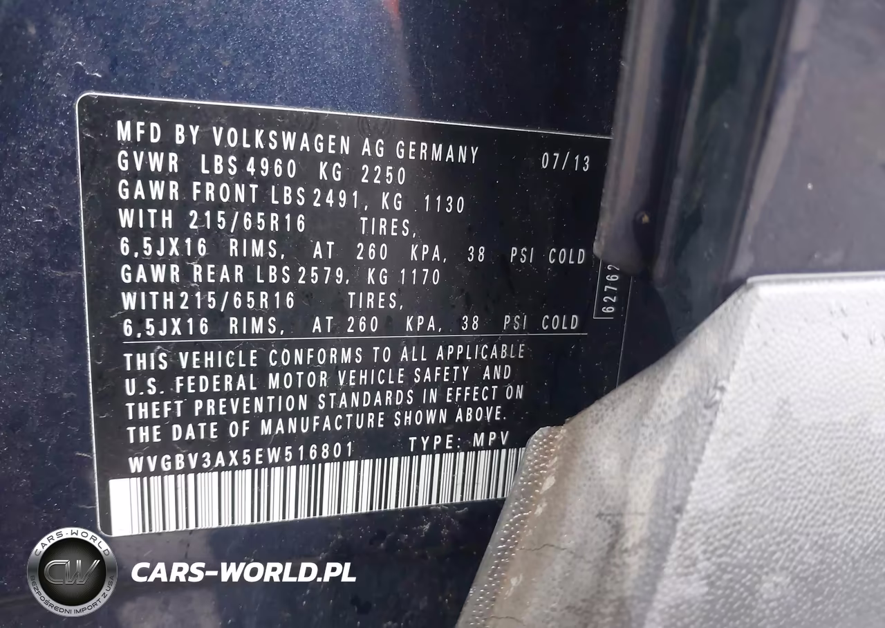 2014 Volkswagen Tiguan S VIN:WVGBV3AX5EW516801 - 9