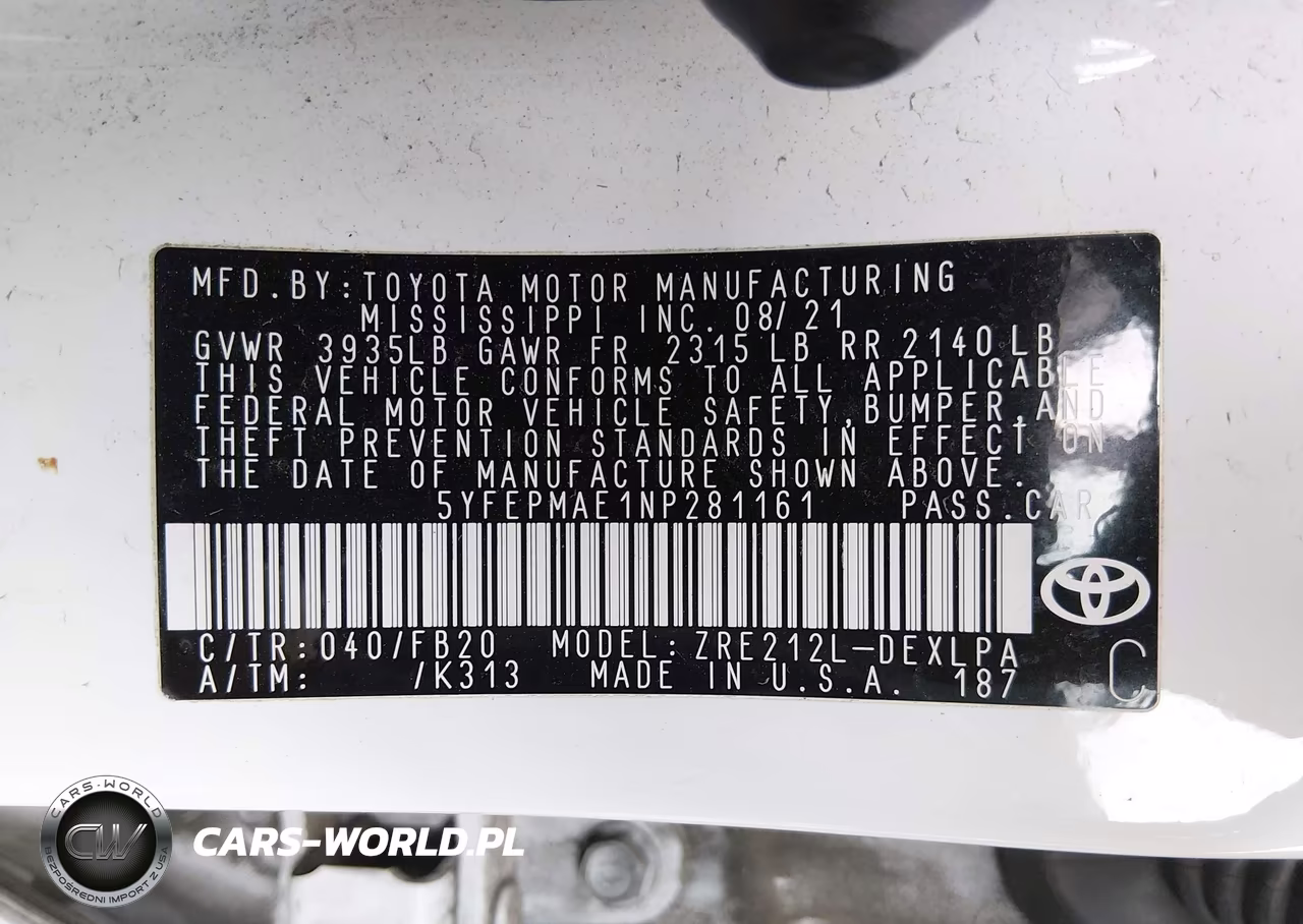 2022 Toyota Corolla Le VIN:5YFEPMAE1NP281161 - 9