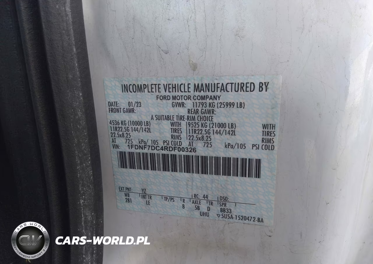 2024 Ford F-750 Diesel VIN:1FDNF7DC4RDF00326 - 9