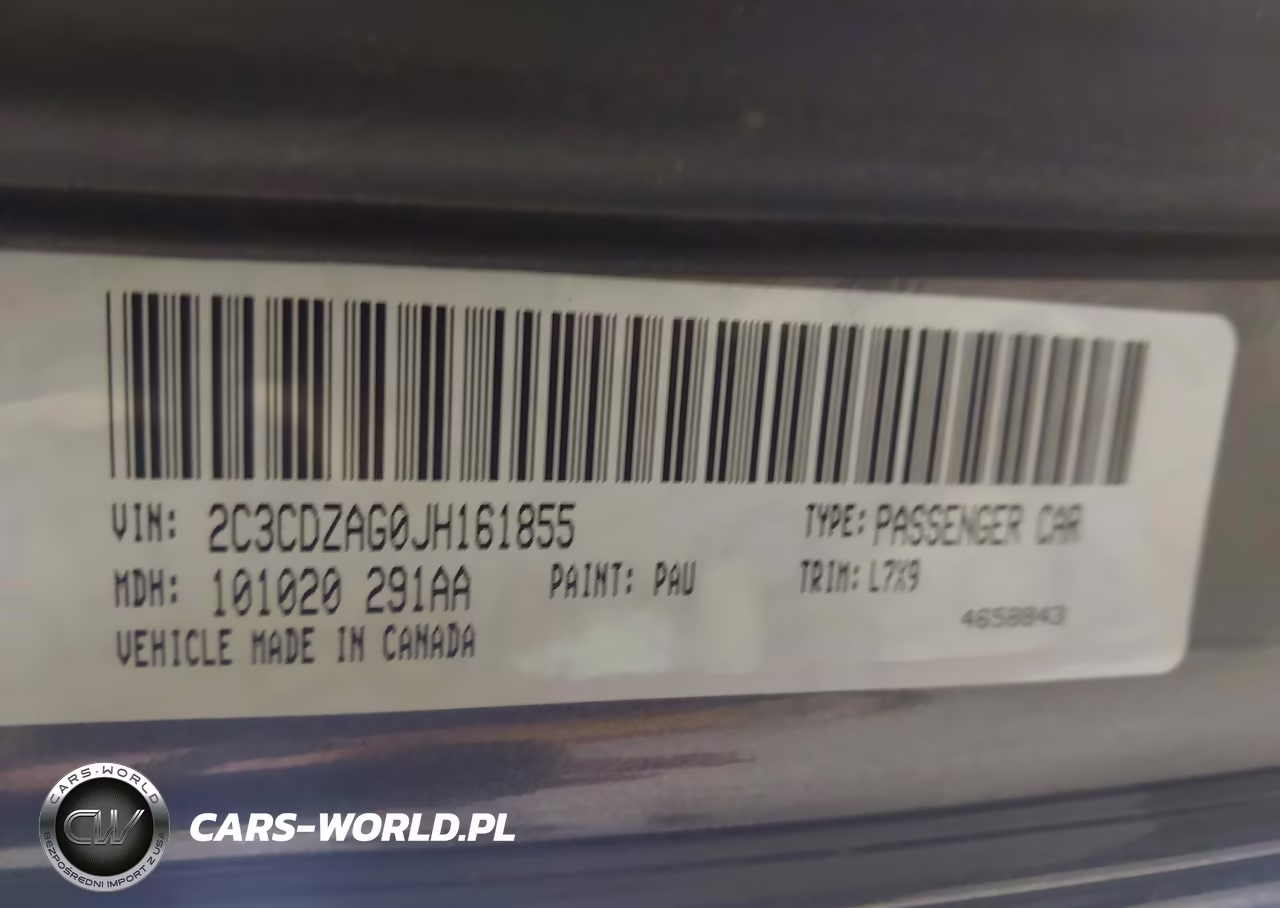 2018 Dodge Challenger Sxt VIN:2C3CDZAG0JH161855 - 9