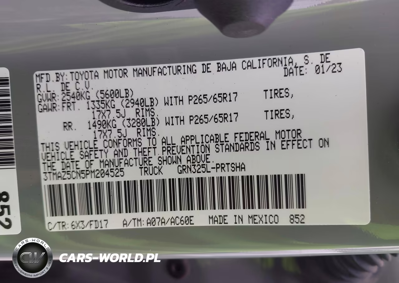 2023 Toyota Tacoma Trd Sport VIN:3TMAZ5CN5PM204525 - 9