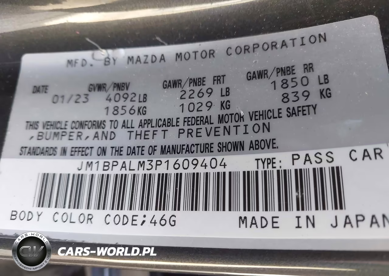 2023 Mazda Mazda3 2.5 S Preferred VIN:JM1BPALM3P1609404 - 9