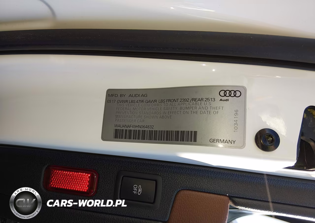 2017 Audi A4 2.0T Premium VIN:WAUANAF49HN064832 - 9