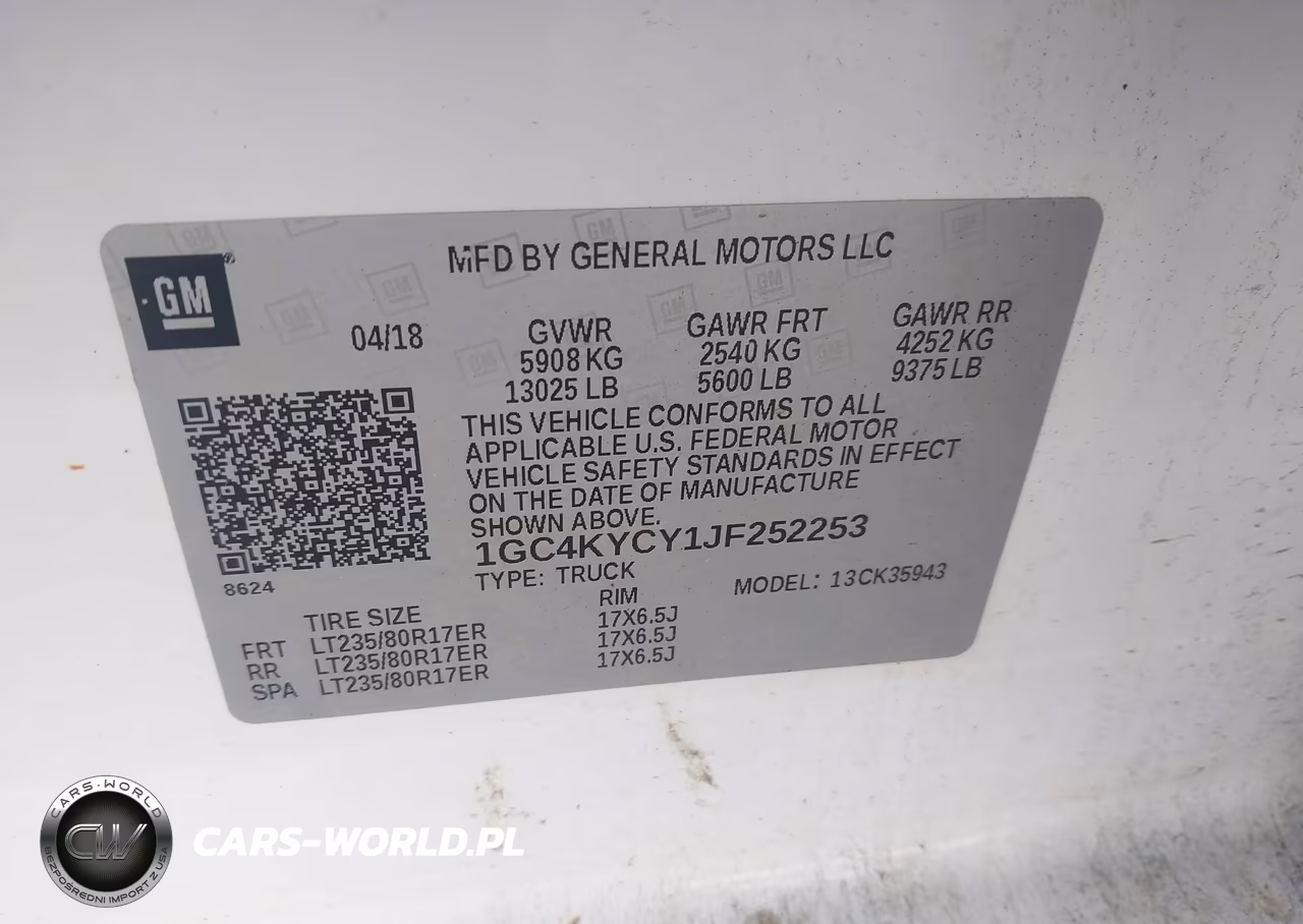 2018 Chevrolet Silverado 3500Hd Wt VIN:1GC4KYCY1JF252253 - 8