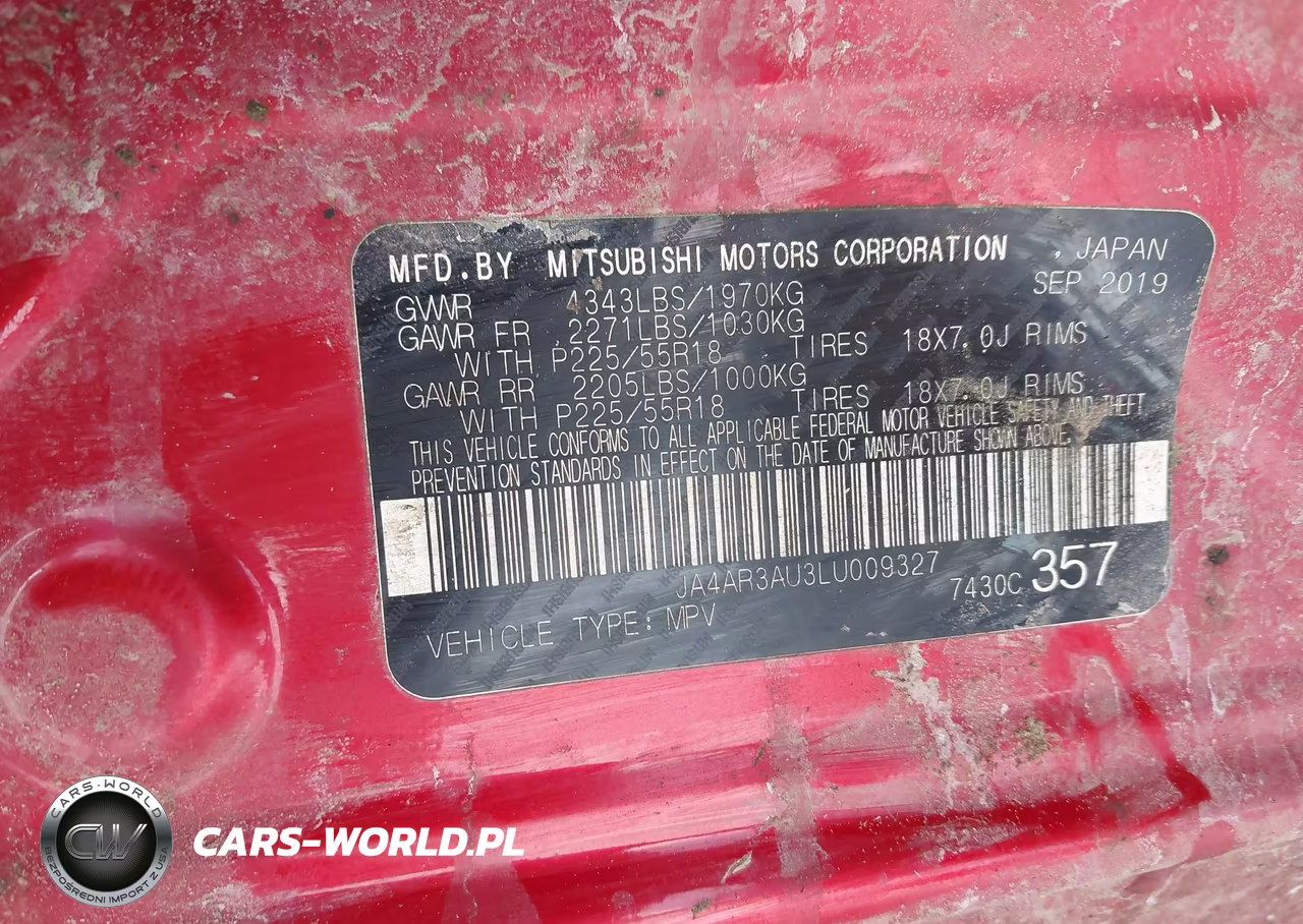 2020 Mitsubishi Outlander Sport 2.0 Be Awc-2.0 Es Awc-2.0 Se Awc-2.0 Sp Awc VIN:JA4AR3AU3LU009327 - 9