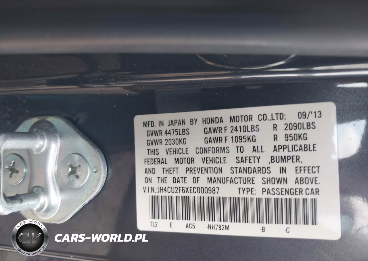 2014 Acura Tsx 2.4 VIN:JH4CU2F6XEC000987 - 9