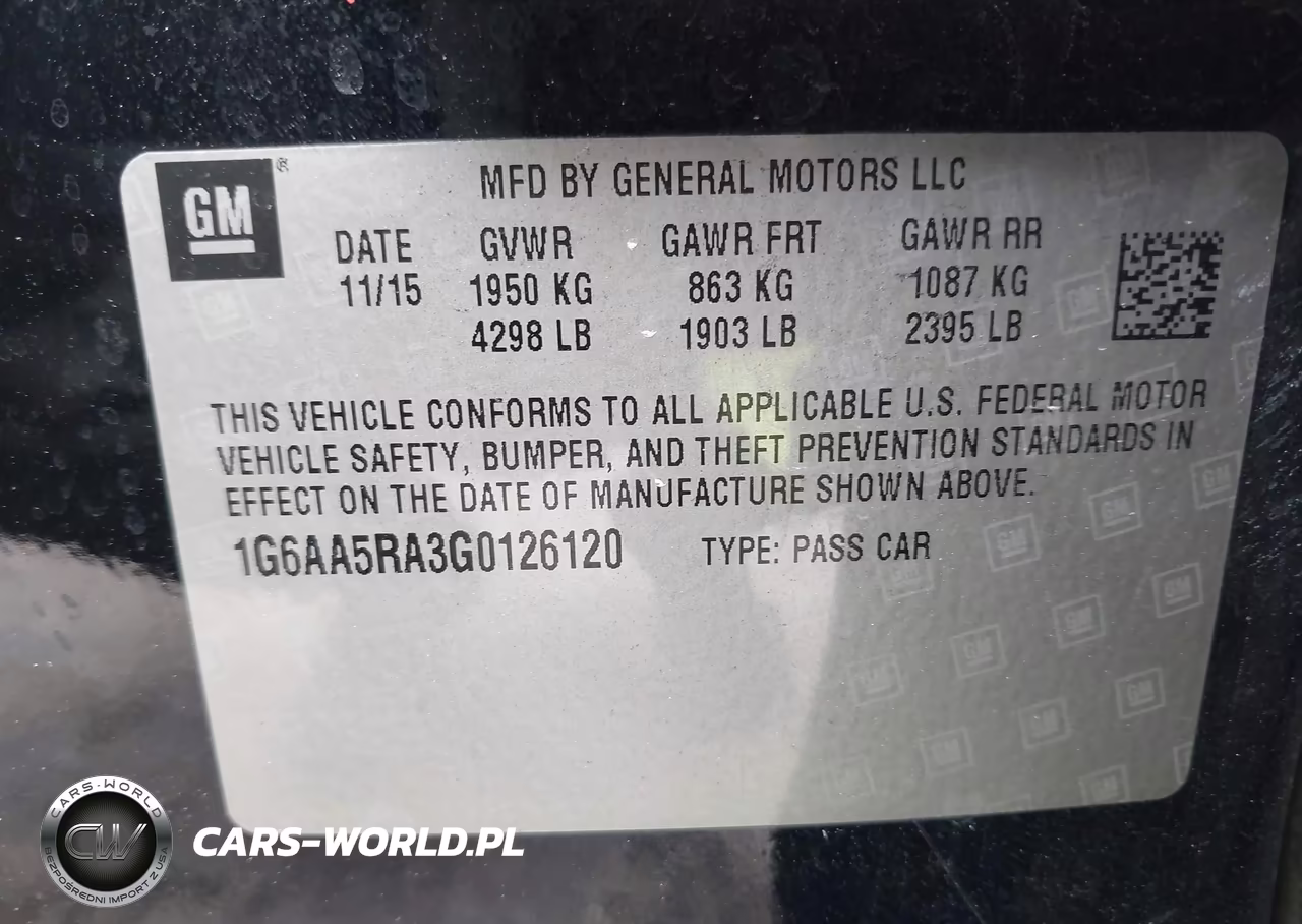 2016 Cadillac Ats Standard VIN:1G6AA5RA3G0126120 - 9