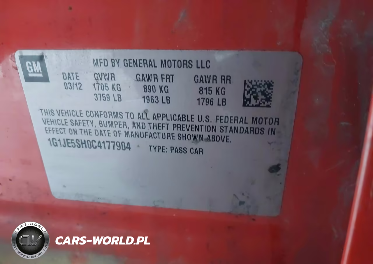 2012 Chevrolet Sonic 2Lz VIN:1G1JE5SH0C4177904 - 9