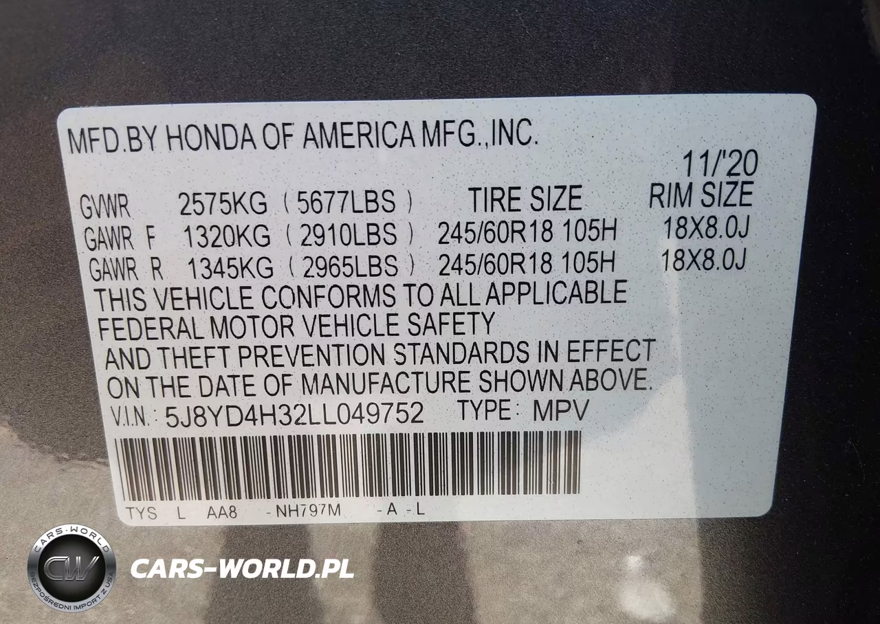 2020 Acura Mdx Standard VIN:5J8YD4H32LL049752 - 9