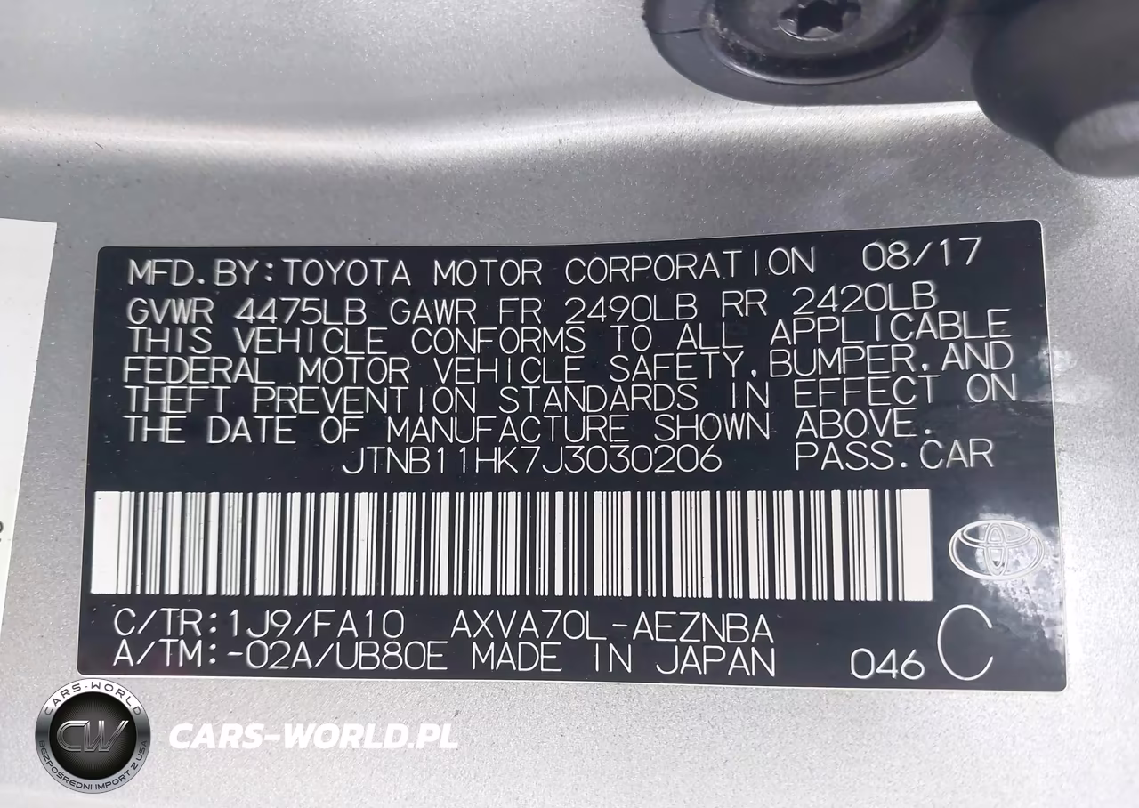 2018 Toyota Camry Le VIN:JTNB11HK7J3030206 - 9