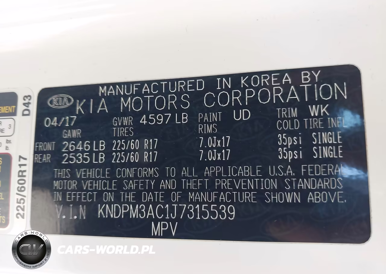 2018 Kia Sportage Lx VIN:KNDPM3AC1J7315539 - 9
