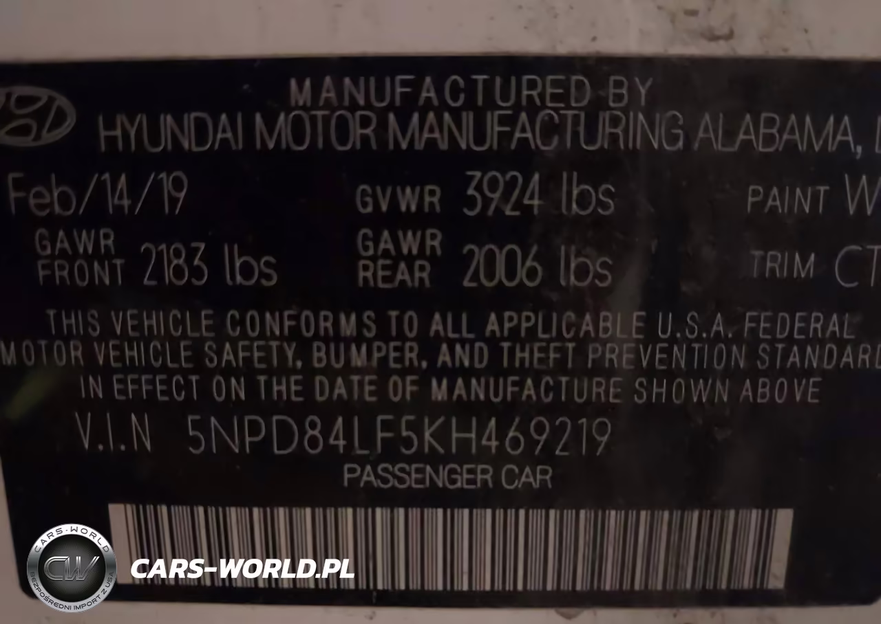 2019 Hyundai Elantra Sel VIN:5NPD84LF5KH469219 - 9