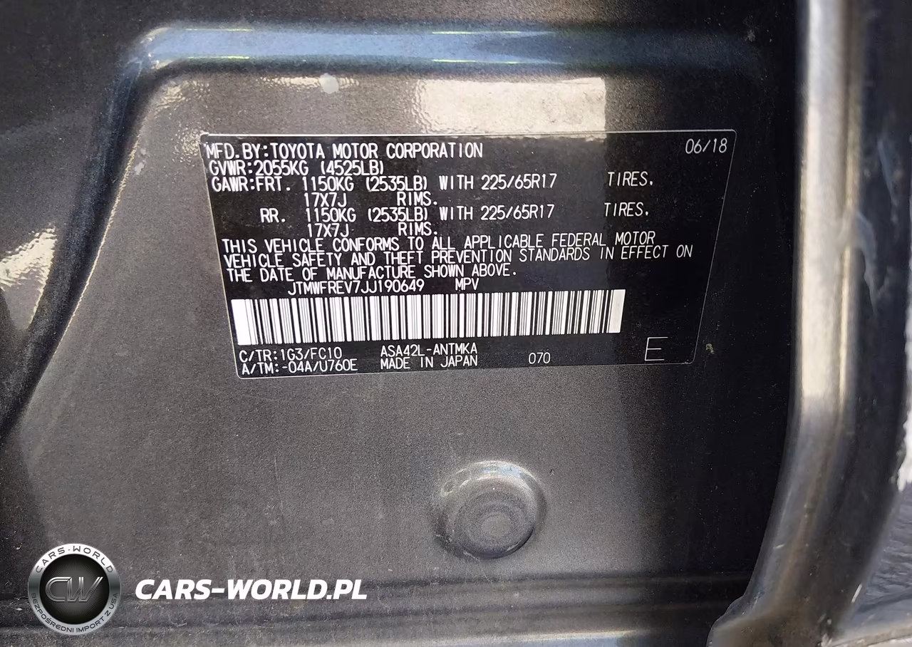 2018 Toyota Rav4 Xle VIN:JTMWFREV7JJ190649 - 9