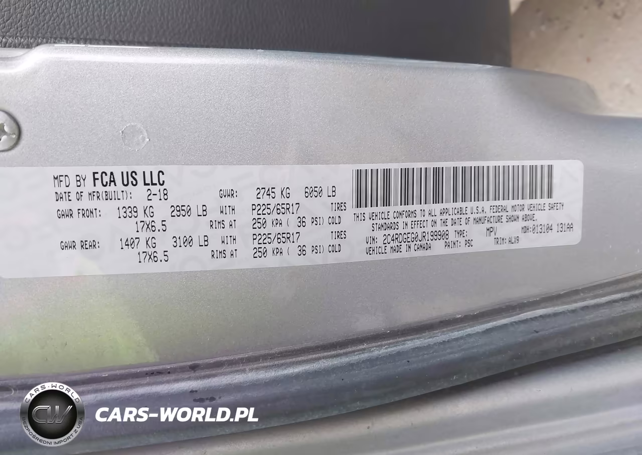 2018 Dodge Grand Caravan Gt VIN:2C4RDGEG0JR199908 - 9