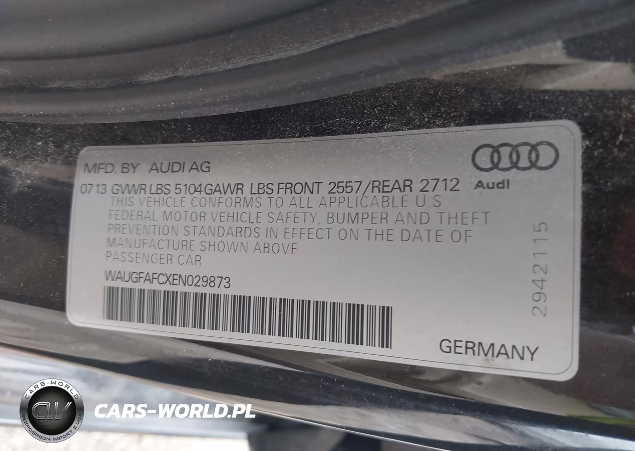 2014 Audi A6 2.0T Premium VIN:WAUGFAFCXEN029873 - 9