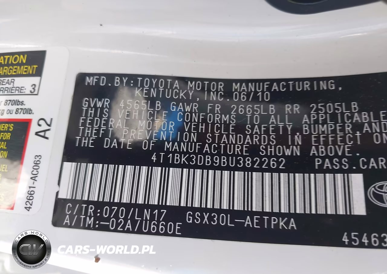 2011 Toyota Avalon Limited VIN:4T1BK3DB9BU382262 - 9