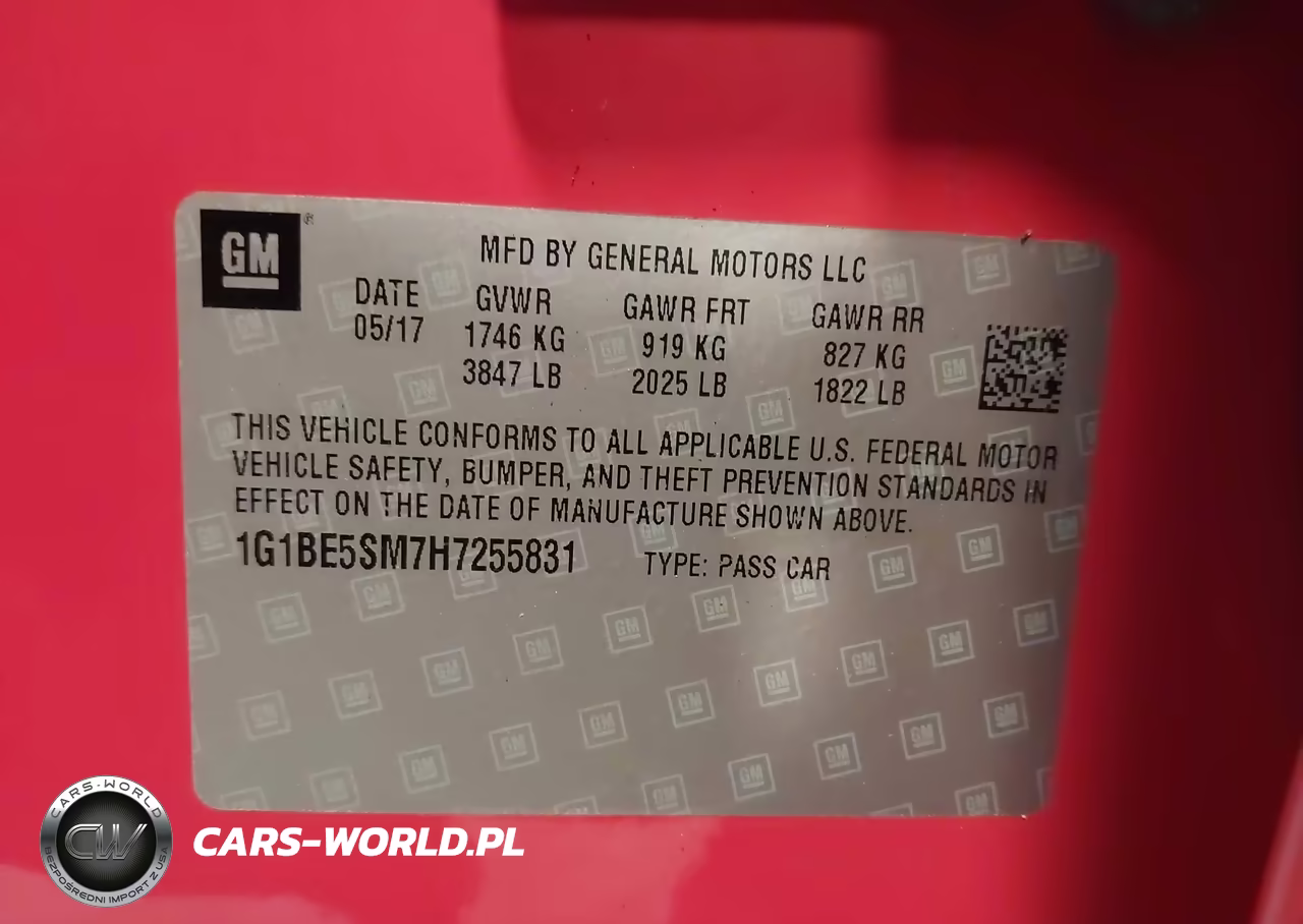 2017 Chevrolet Cruze Lt Auto VIN:1G1BE5SM7H7255831 - 9