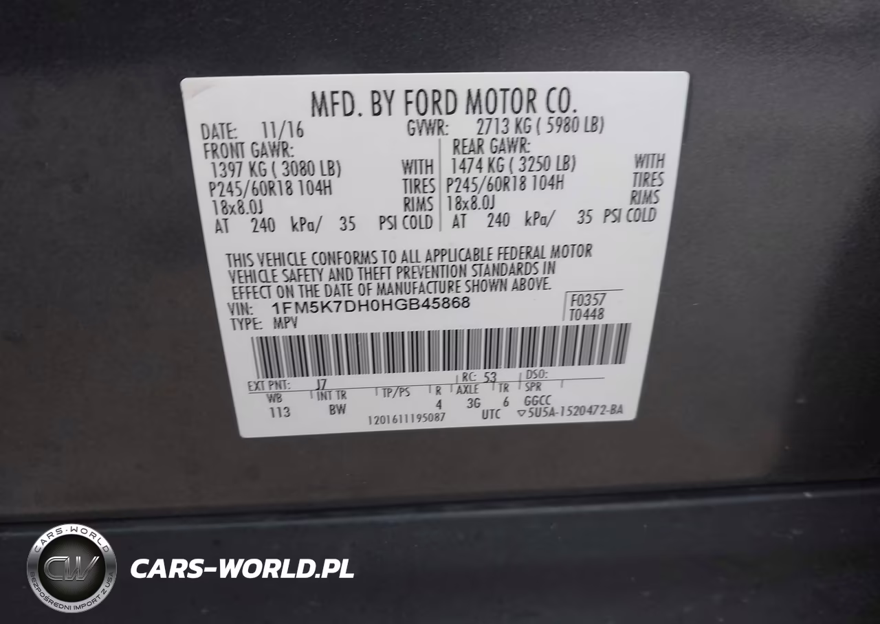 2017 Ford Explorer Xlt VIN:1FM5K7DH0HGB45868 - 9
