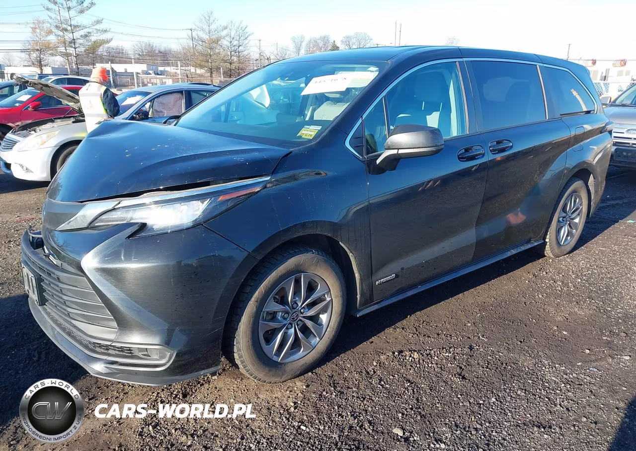 2021 Toyota Sienna Le VIN:5TDKRKEC7MS009360 - 2