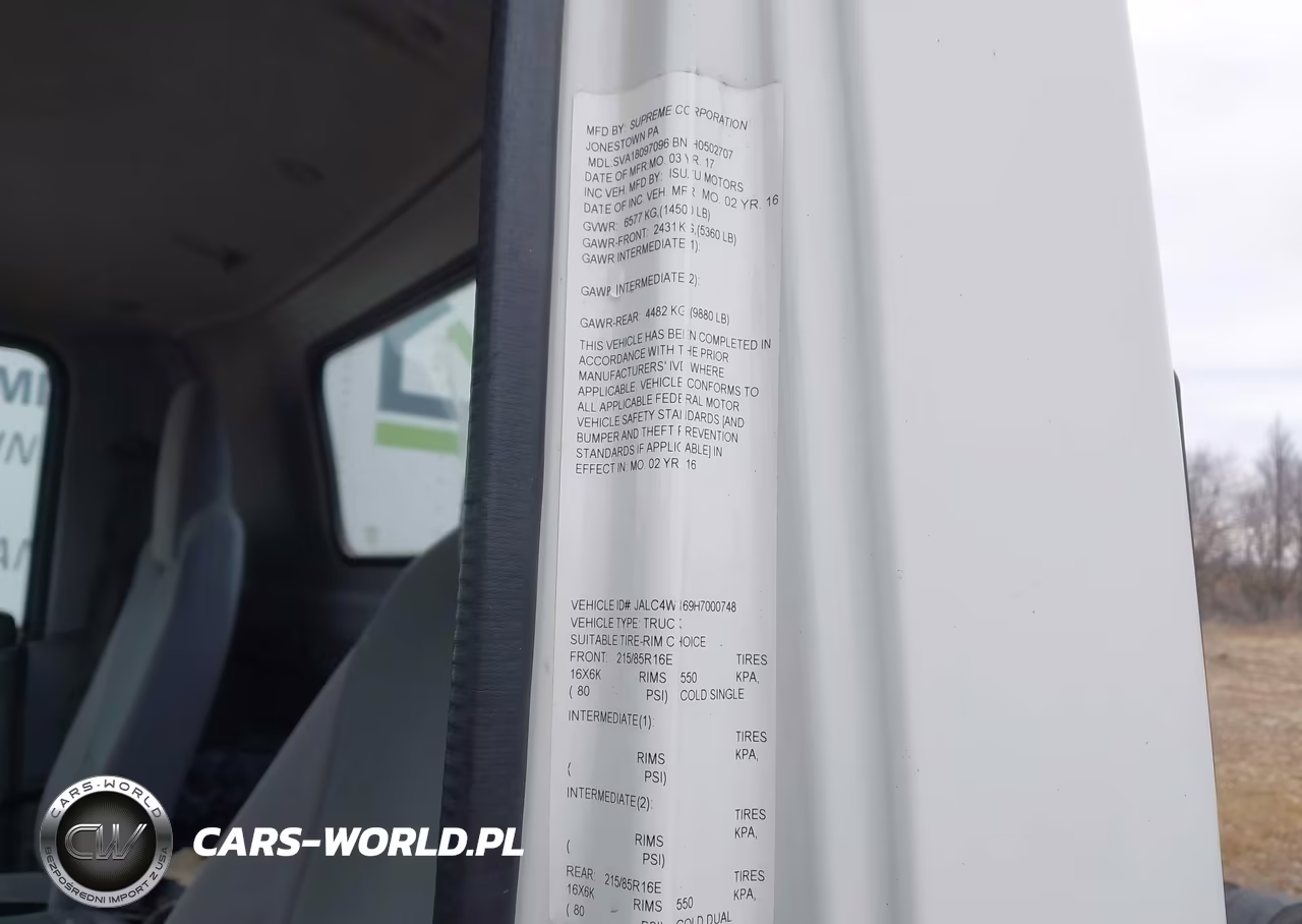 2017 Isuzu Npr Hd Dsl Reg At VIN:JALC4W169H7000748 - 15