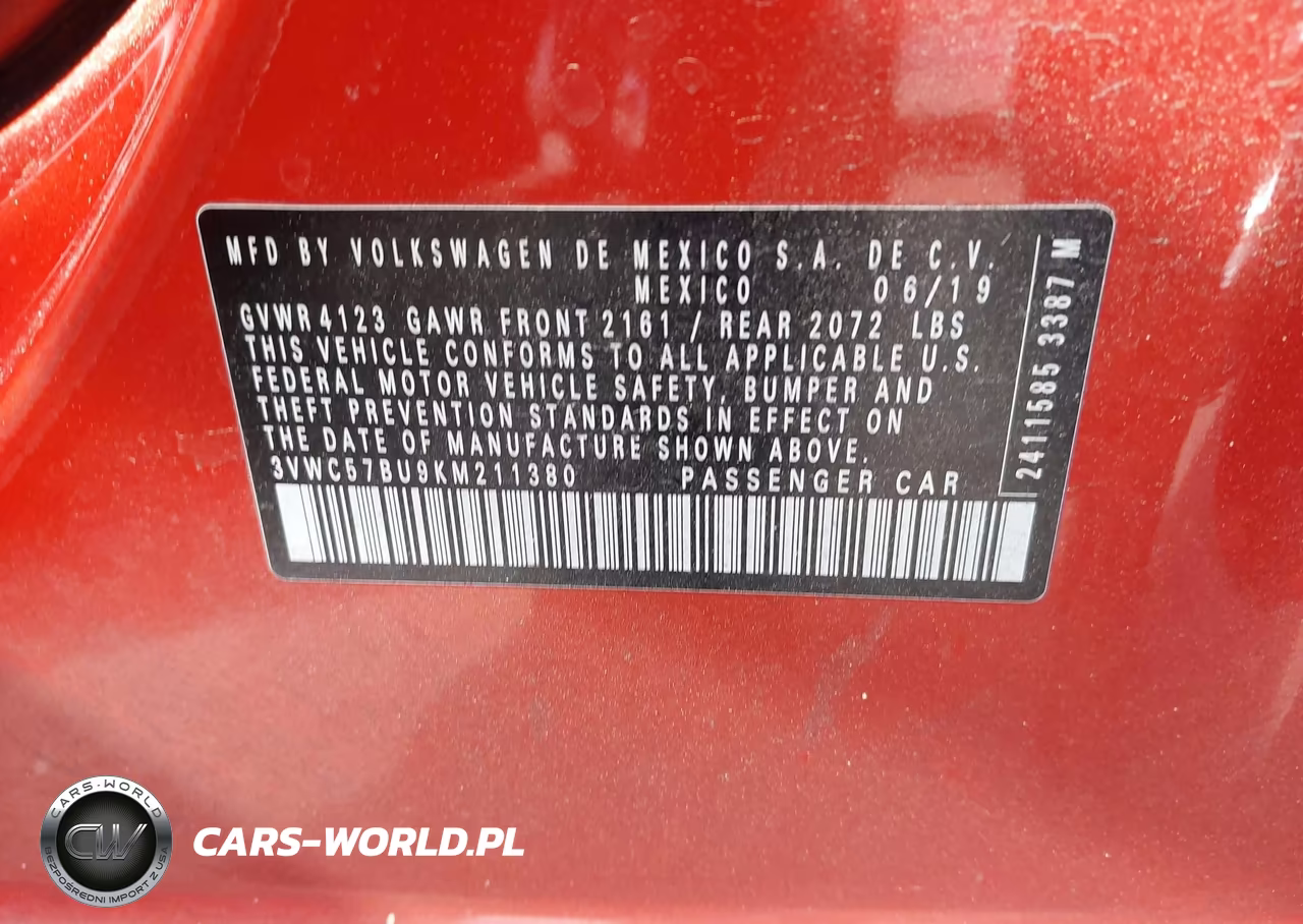 2019 Volkswagen Jetta 1.4T R-Line-1.4T S-1.4T Se VIN:3VWC57BU9KM211380 - 9
