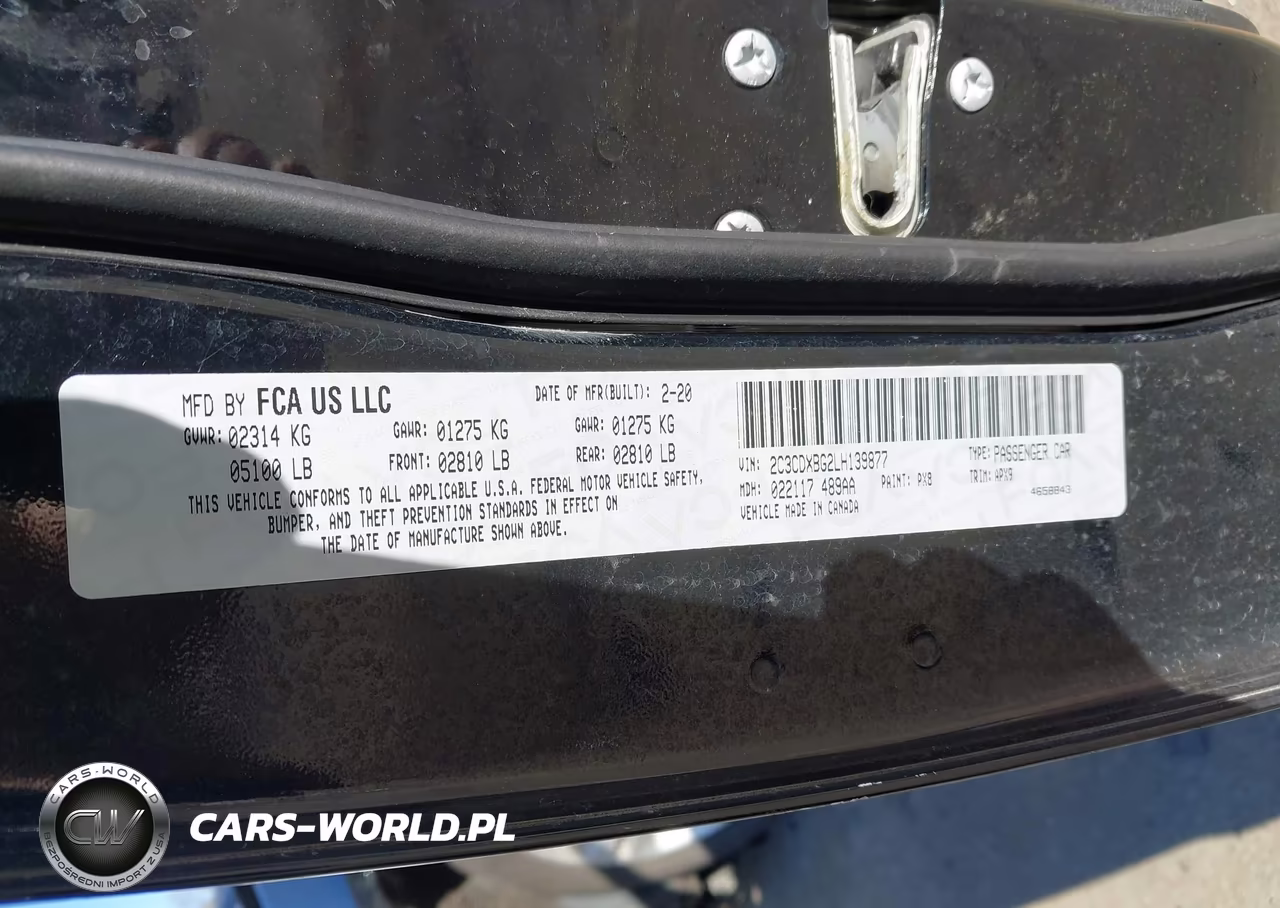2020 Dodge Charger Sxt Rwd VIN:2C3CDXBG2LH139877 - 9