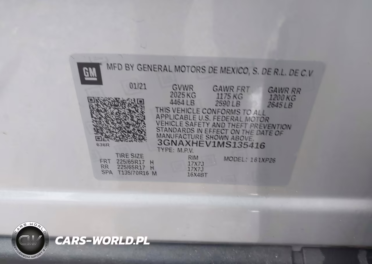 2021 Chevrolet Equinox Fwd Ls VIN:3GNAXHEV1MS135416 - 9
