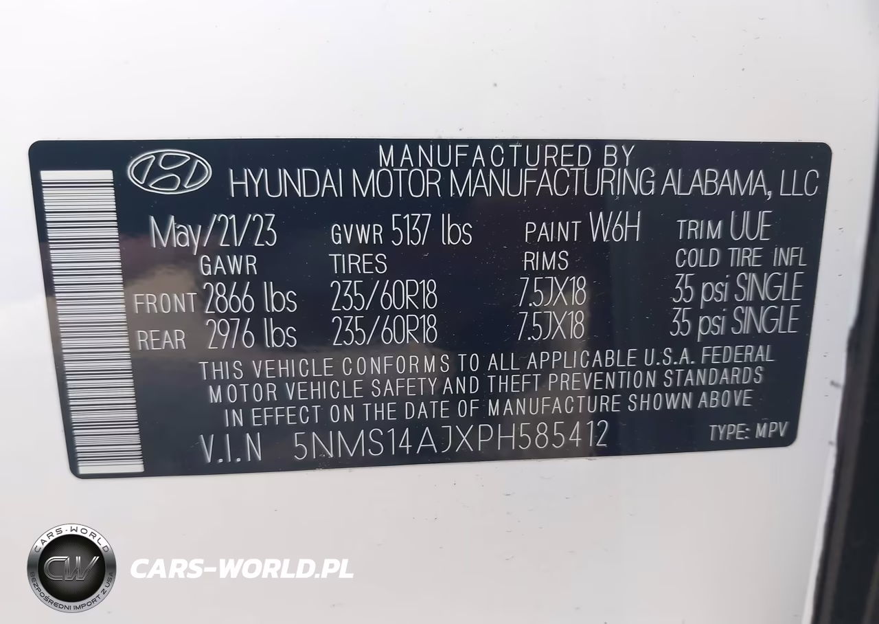 2023 Hyundai Santa Fe Se VIN:5NMS14AJXPH585412 - 9