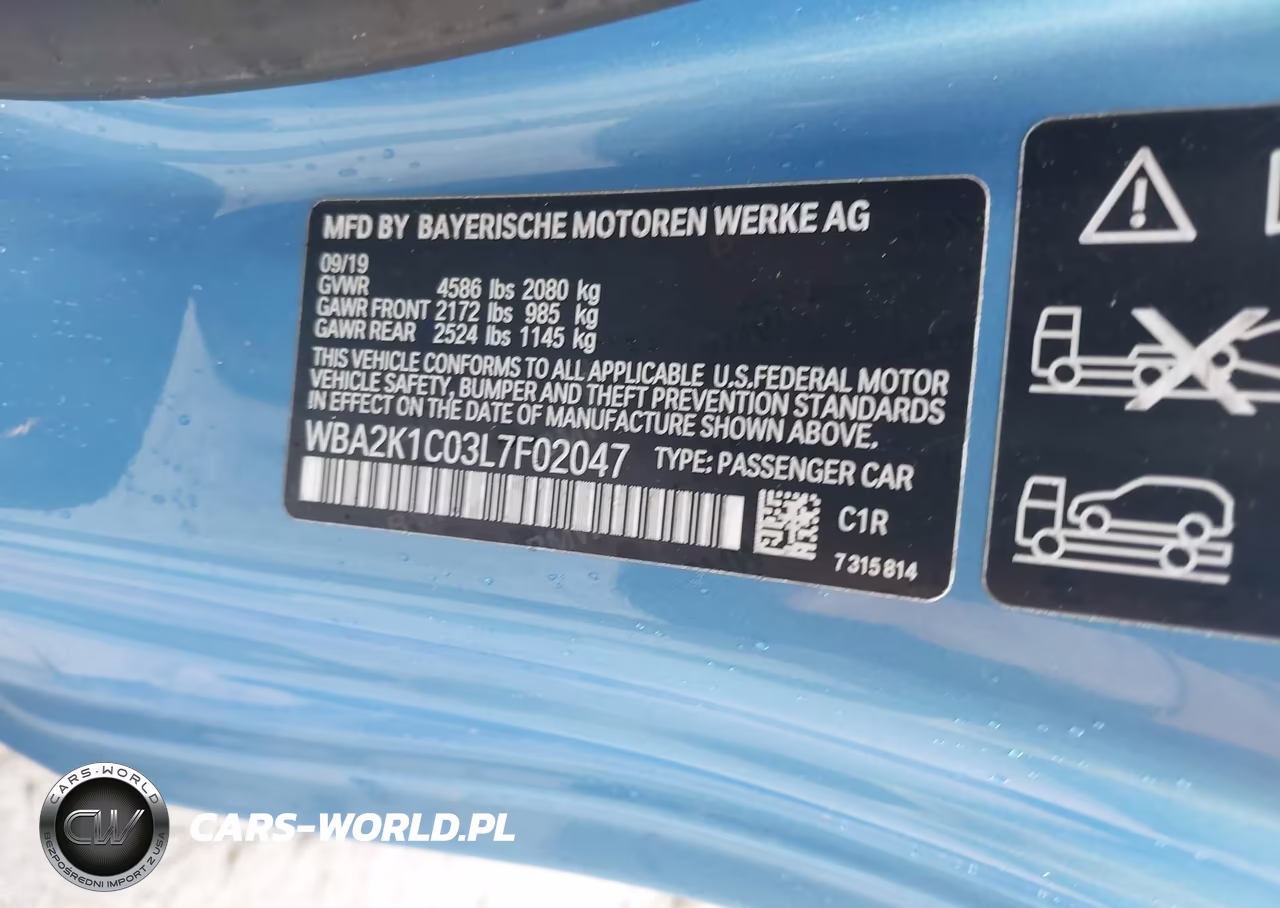2020 BMW 230I xDrive VIN:WBA2K1C03L7F02047 - 9