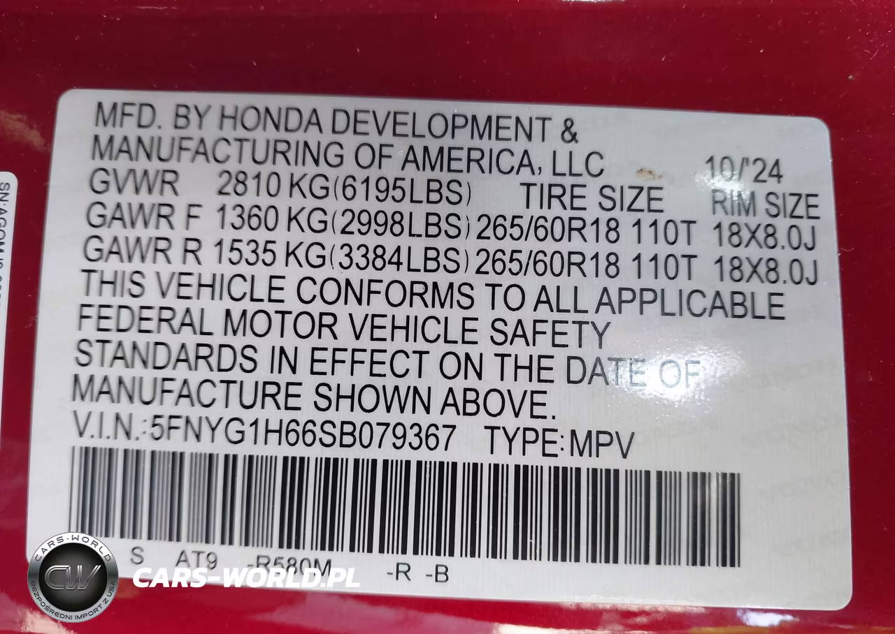 2025 Honda Pilot Trailsport VIN:5FNYG1H66SB079367 - 9