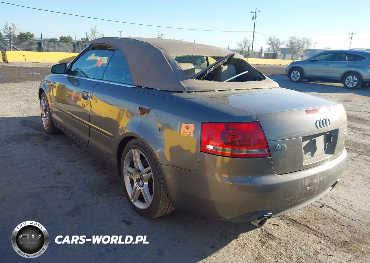 2007 Audi A4 2.0T VIN:WAUDF48H47K034729 - 3