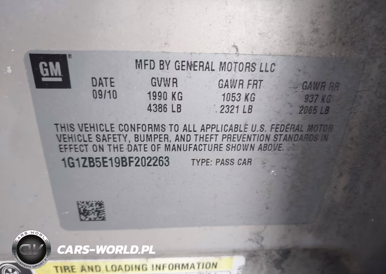 2011 Chevrolet Malibu Ls VIN:1G1ZB5E19BF202263 - 9