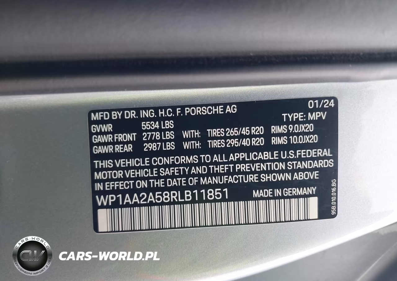 2024 Porsche Macan T VIN:WP1AA2A58RLB11851 - 9