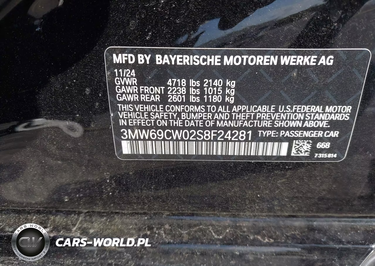 2025 BMW 330I VIN:3MW69CW02S8F24281 - 9