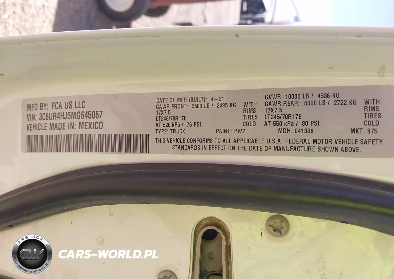 2021 Ram 2500 Tradesman 4X2 8' Box VIN:3C6UR4HJ5MG645067 - 9