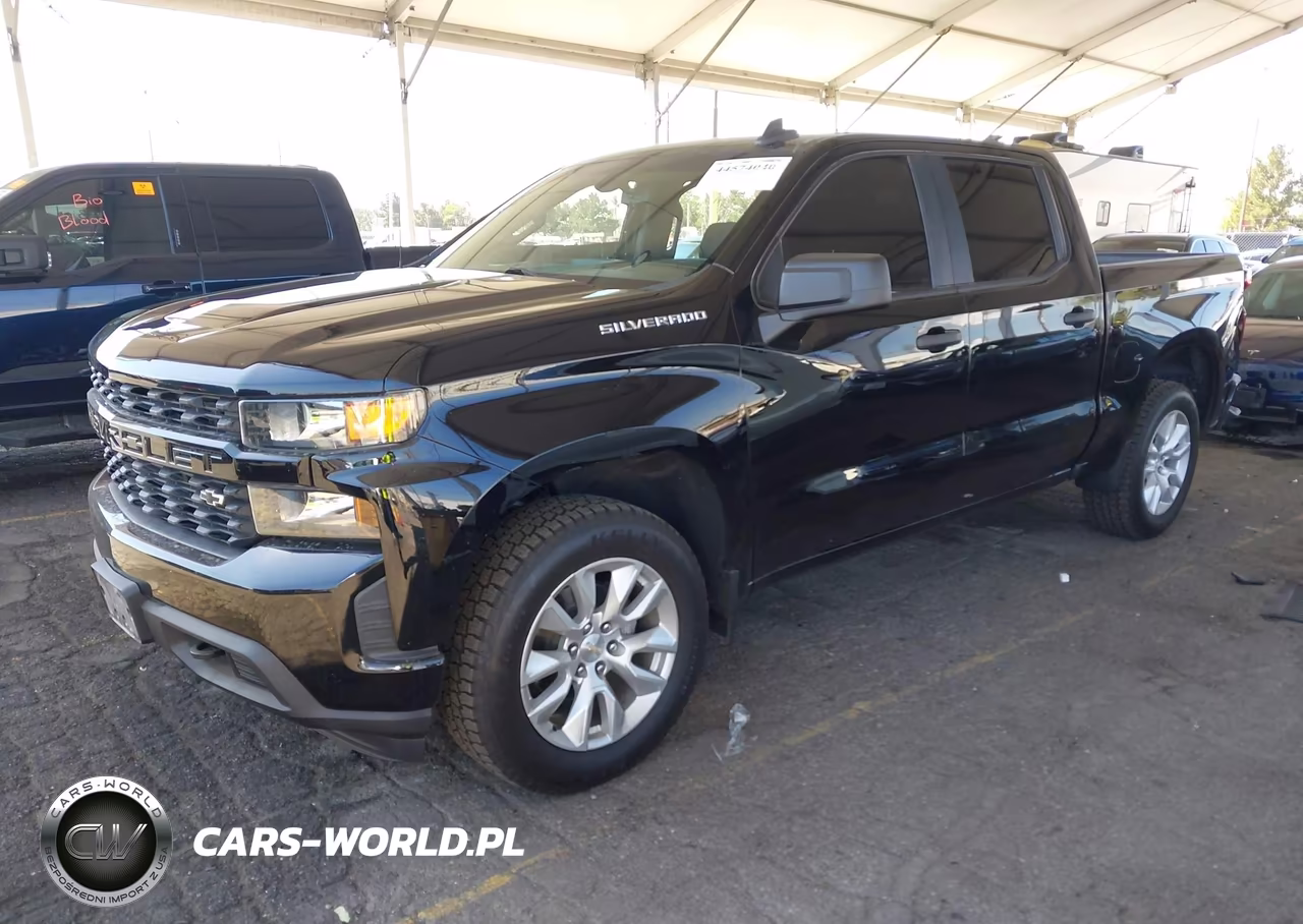 2021 Chevrolet Silverado 1500 2Wd Short Bed Custom VIN:3GCPWBEK1MG244177 - 2
