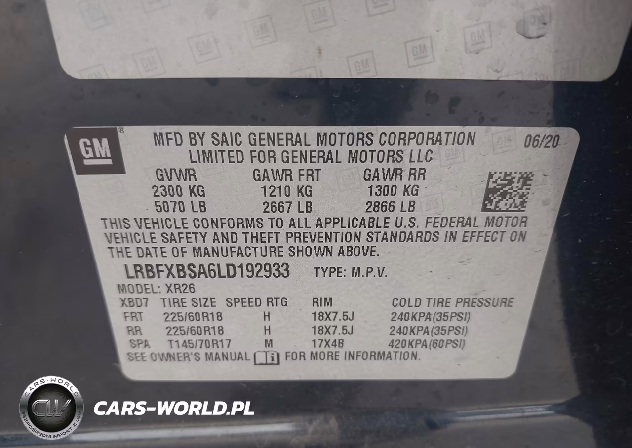 2020 Buick Envision Fwd Preferred VIN:LRBFXBSA6LD192933 - 9