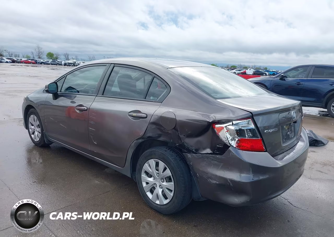 2012 Honda Civic Lx VIN:19XFB2F55CE057292 - 3