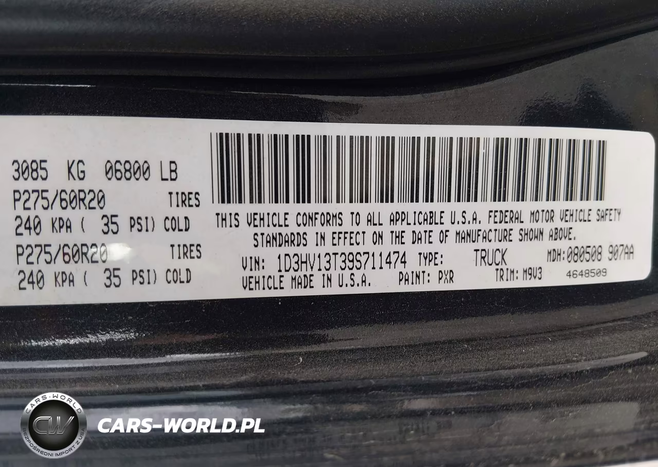 2009 Dodge Ram 1500 Slt-Sport-Trx VIN:1D3HV13T39S711474 - 9