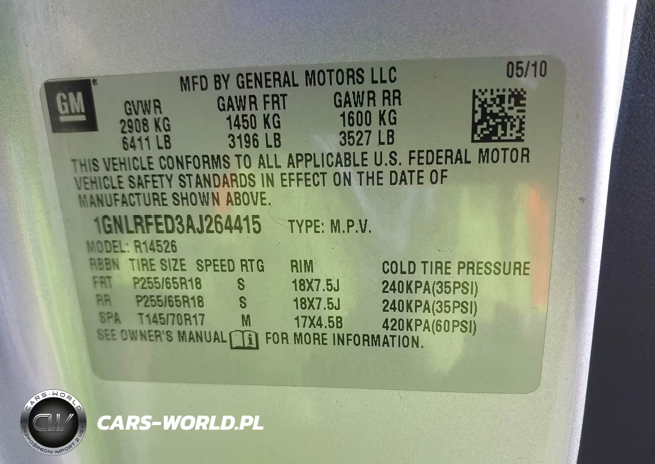 2010 Chevrolet Traverse Lt VIN:1GNLRFED3AJ264415 - 9