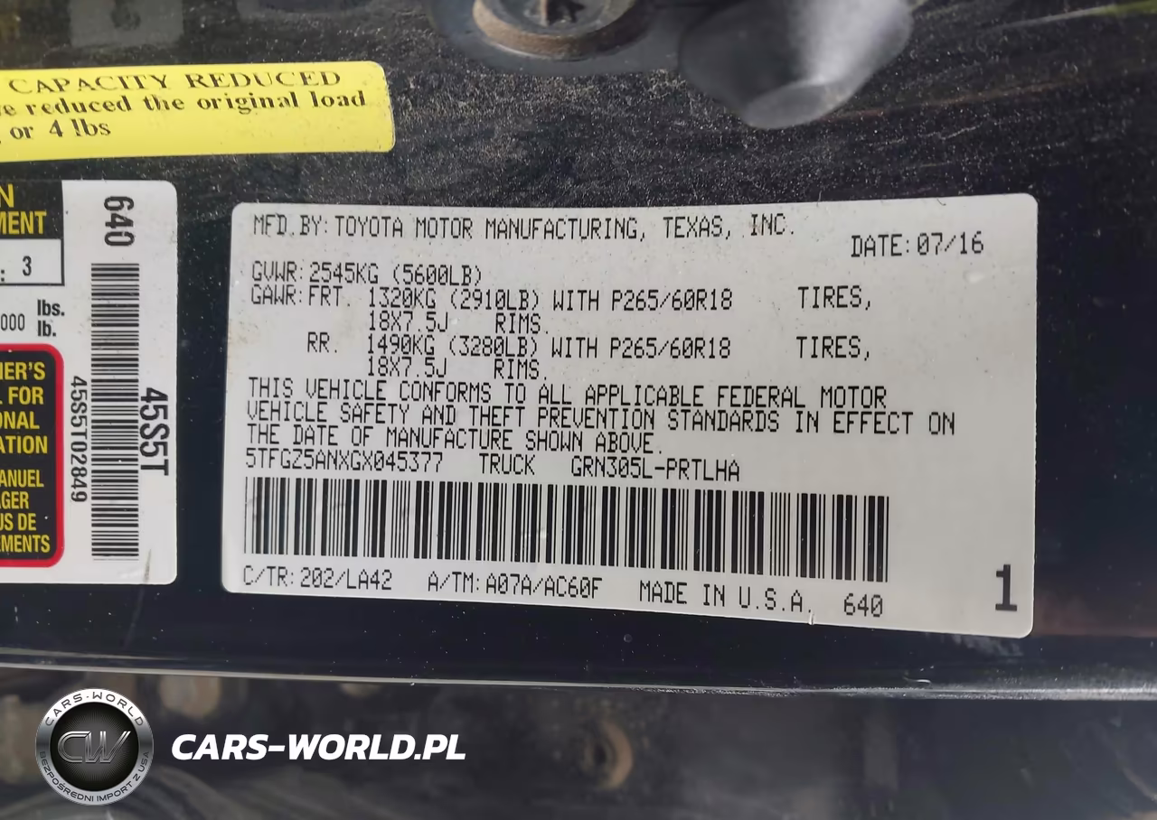 2016 Toyota Tacoma Limited VIN:5TFGZ5ANXGX045377 - 9