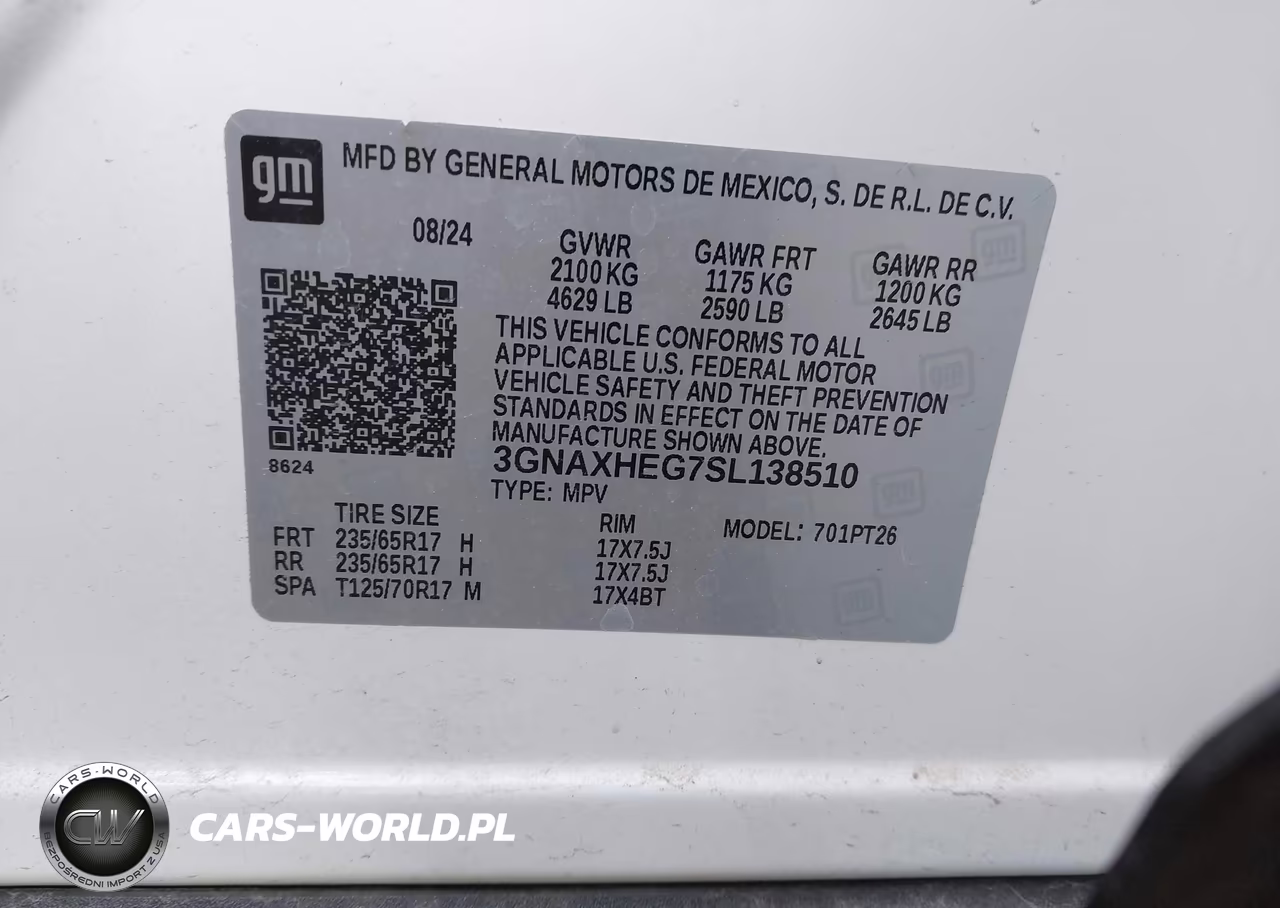 2025 Chevrolet Equinox Fwd Lt VIN:3GNAXHEG7SL138510 - 9