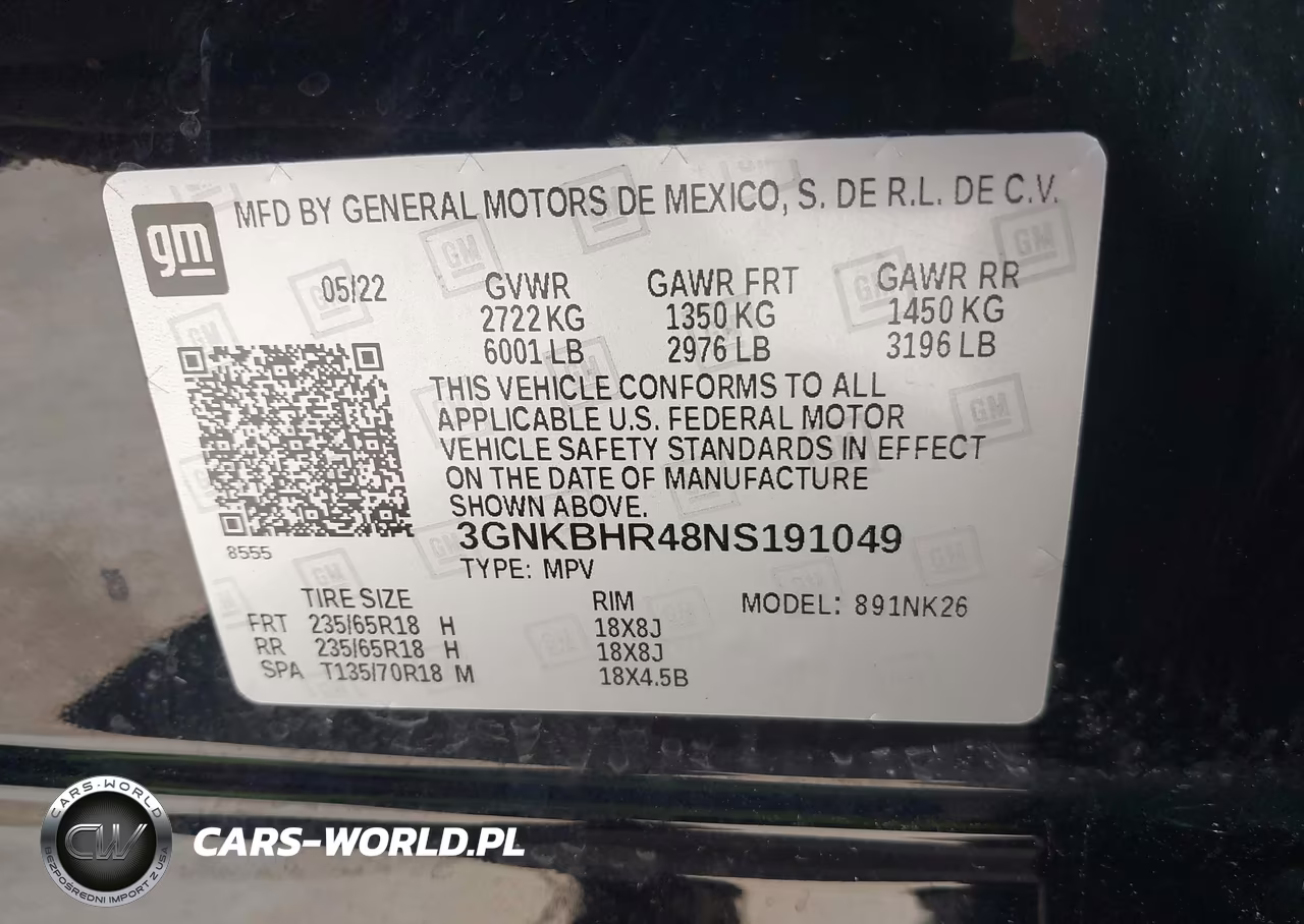 2022 Chevrolet Blazer Awd 2Lt VIN:3GNKBHR48NS191049 - 9