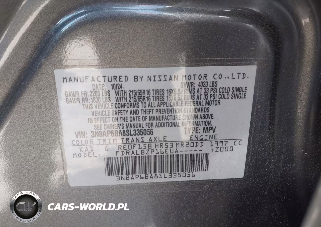 2025 Nissan Kicks S Fwd VIN:3N8AP6BA8SL335056 - 9