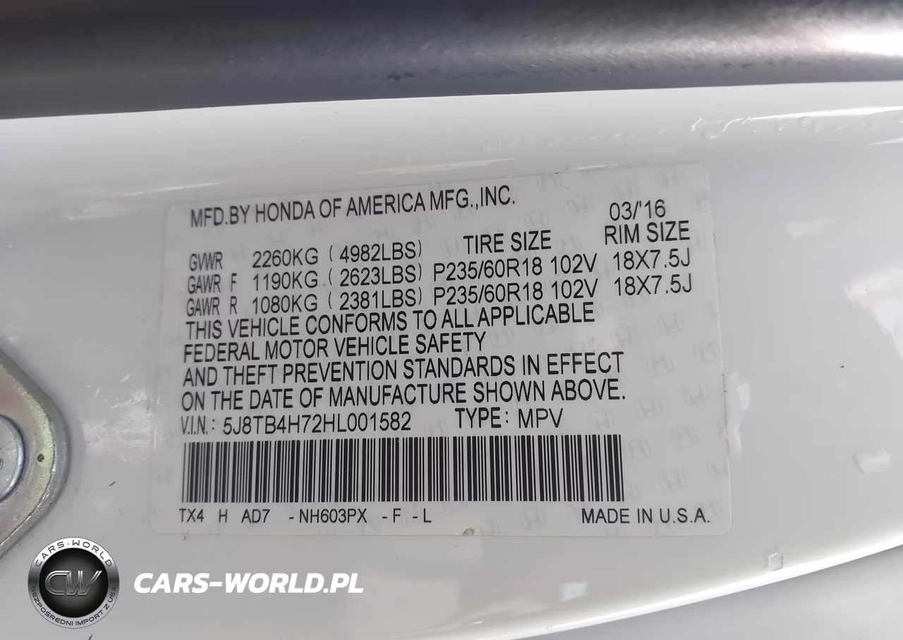 2017 Acura Rdx Advance Package VIN:5J8TB4H72HL001582 - 9