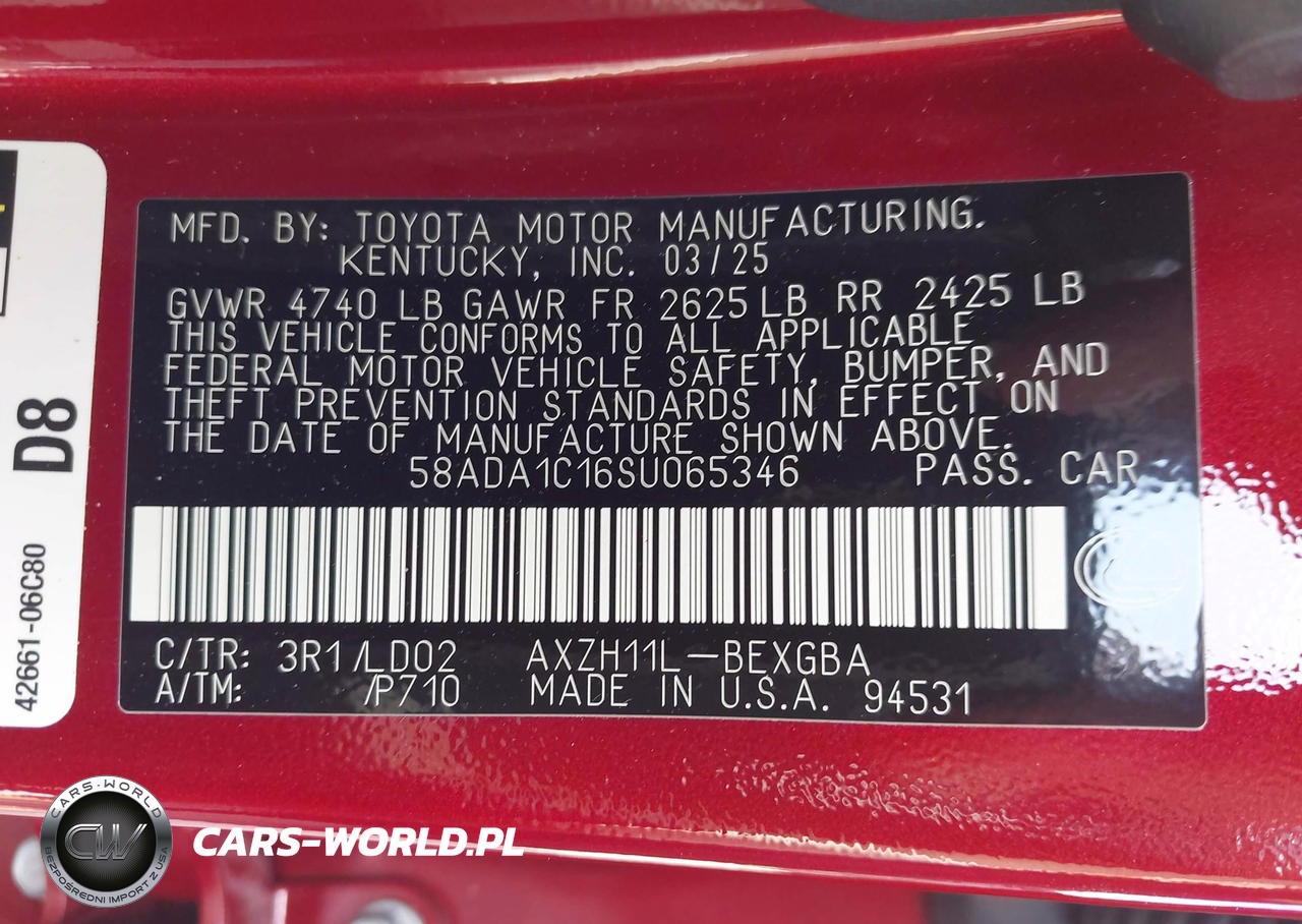 2025 Lexus Es 300H VIN:58ADA1C16SU065346 - 9