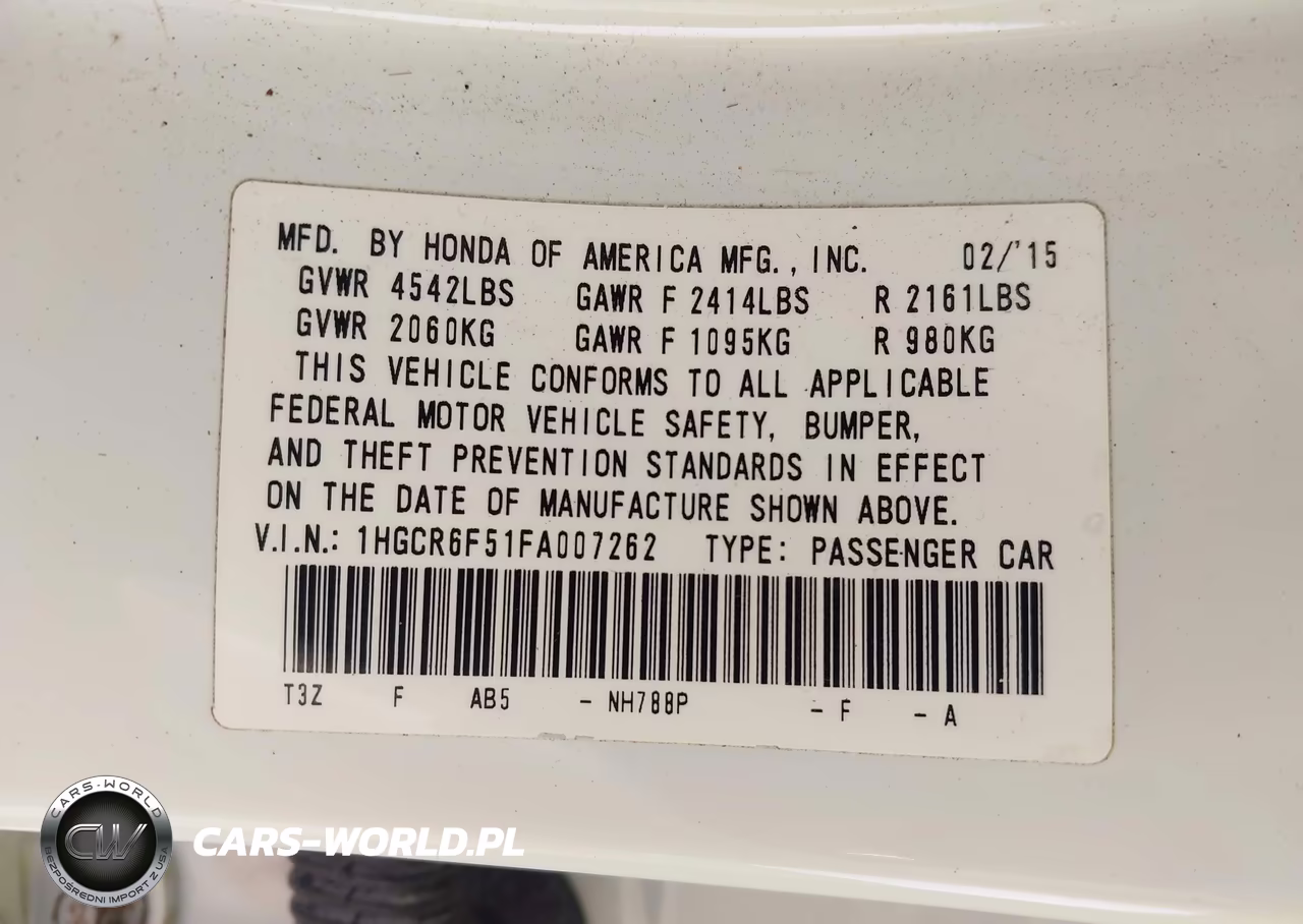 2015 Honda Accord Hybrid Ex-L VIN:1HGCR6F51FA007262 - 9