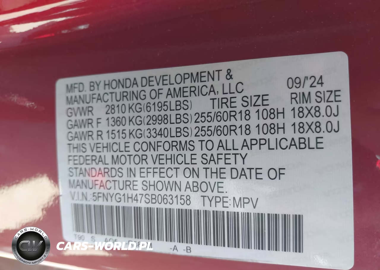2025 Honda Pilot Ex-L VIN:5FNYG1H47SB063158 - 9